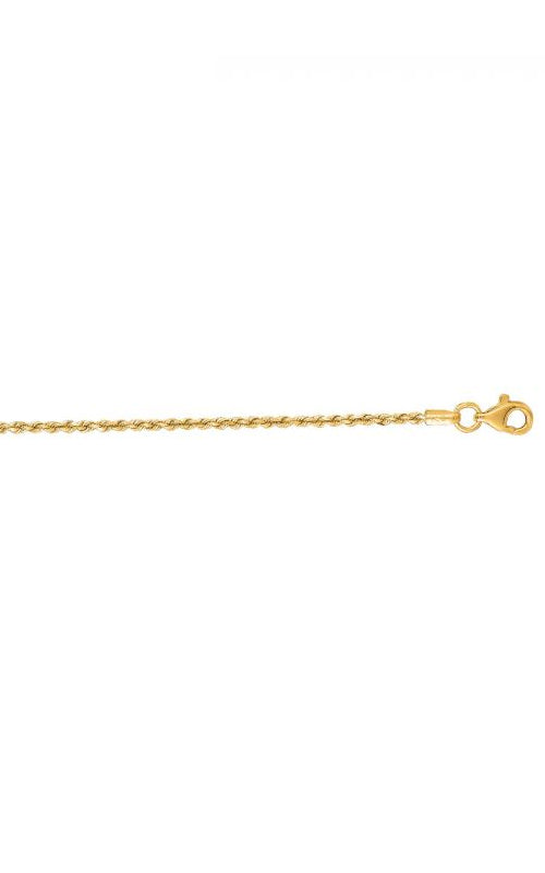 Albert's 10k Yellow Gold 16" 1.6mm Diamond Cut Rope Chain 012ROY-16