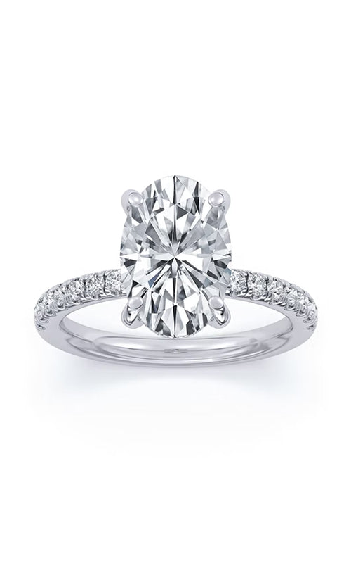 Centurion 14k White Gold 100 Facets 1.55CT E VVS2 Oval .48ctw and Round Lab Grown Diamond Hidden Halo Engagement Ring RG062193-OV-H1.5C-WLG14-7