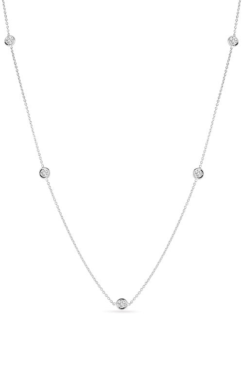Roberto Coin 18kt Gold .23ctw 5 Diamond Station Necklace 001316AWCHD0
