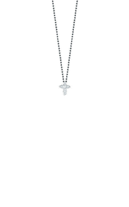 Roberto  Coin 18k White Gold Tiny Treasures Small Diamond Cross Necklace 001883AWCHX0