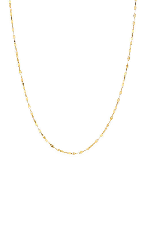 Albert's 10k Yellow Gold 18 inch 1.9mm Mirror Flat Link Chain 10KTVB030-18