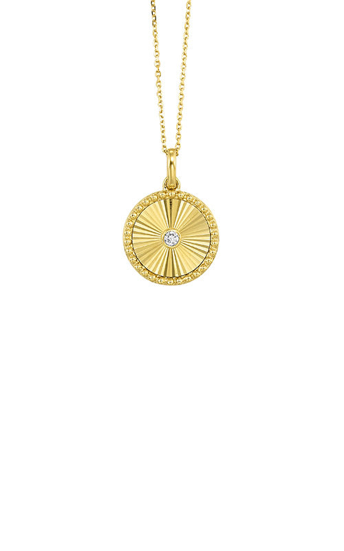 Albert's 14k Yellow Gold .10ct Diamond Necklace