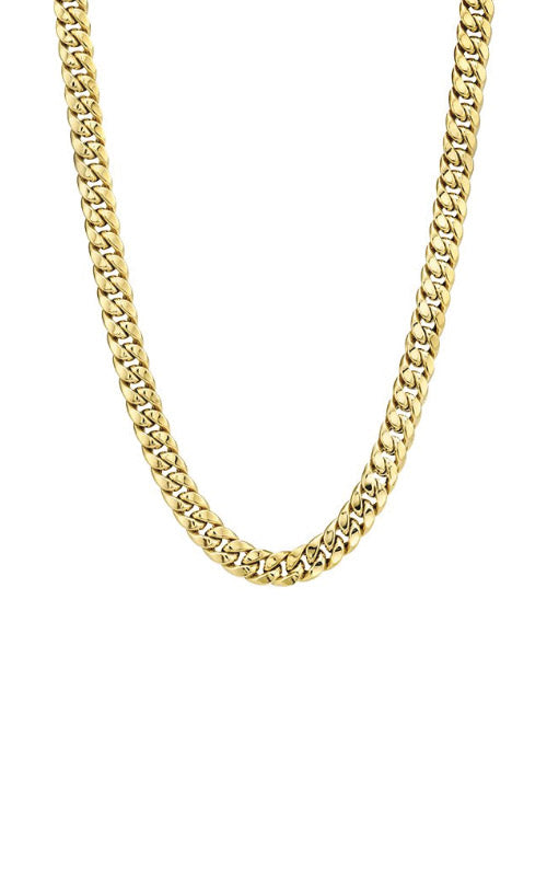 Albert's Men's 10k Yellow Gold 30inch 7.6mm Cuban Chain 383-200-30