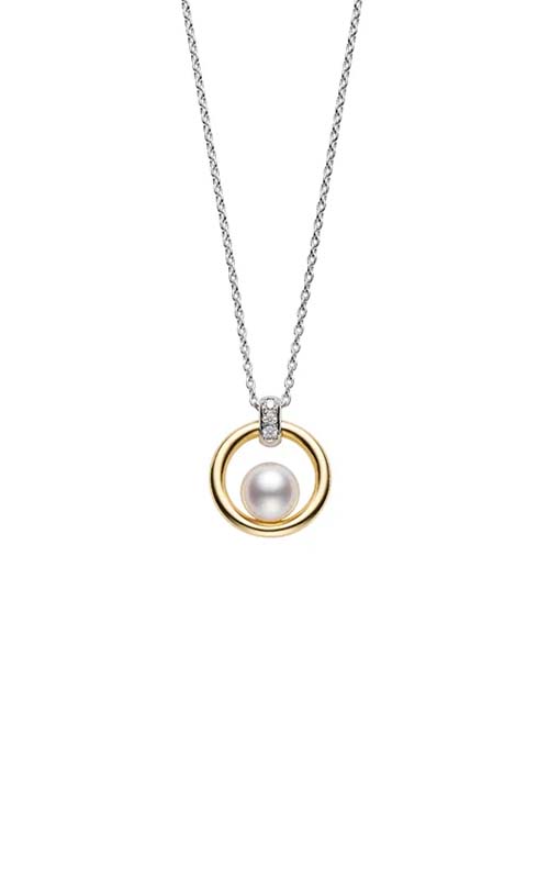 Mikimoto Akoya Cultured 6mm Pearl Circle Pendant MPQ10145ADXC