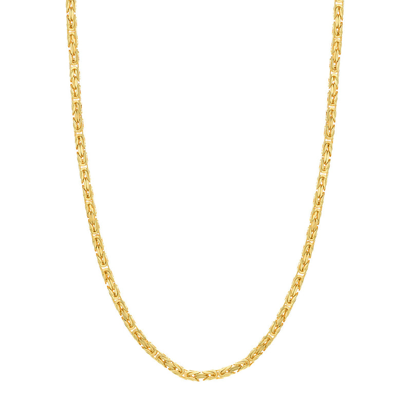 Albert's 14K Yellow Gold 24" 4.1MM Square Beveled Chain MF011302-14Y_24