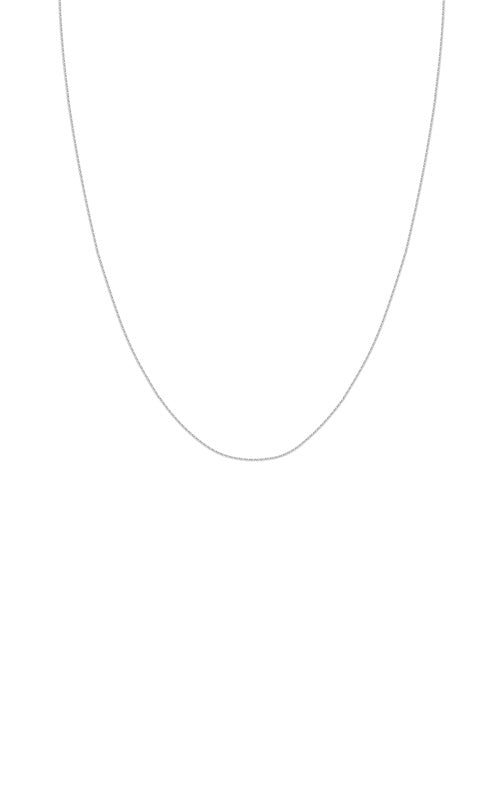 Albert`s 14k White Gold 1.25mm 22 Inch Adjustable Square Wheat Chain MF020533-14B