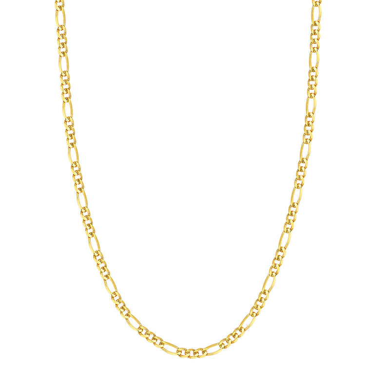 Albert's 14K Yellow Gold 22" 4.75MM Concave Figaro Chain MZ000852-14Y_22