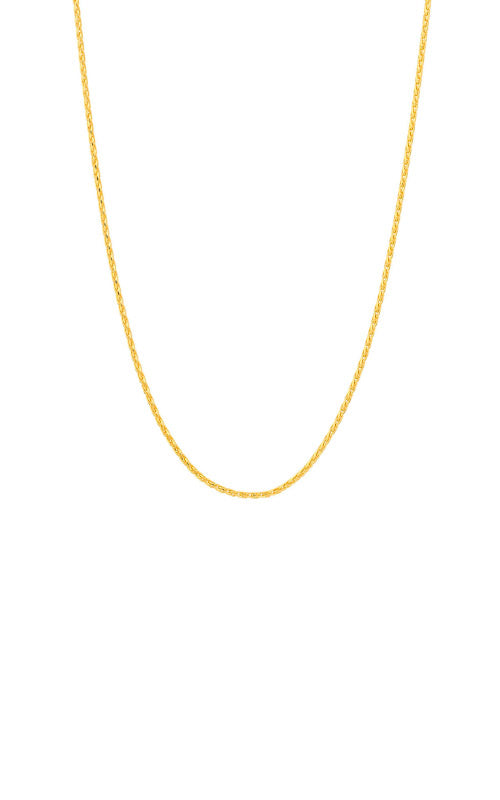 Albert`s 14K Yellow Gold Men`s 1.05mm Diamond Cut Round Wheat Chain MZ002067 14Y_20