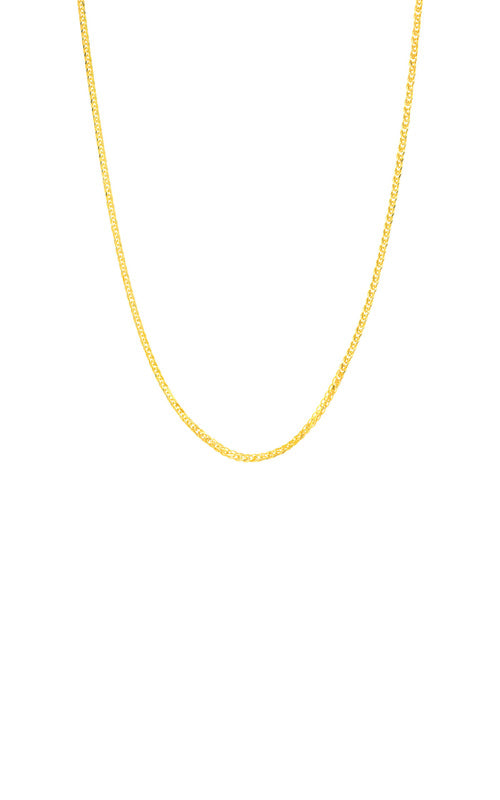 Albert's 14k Yellow Gold 16" 1.25mm Diamond Cut Square Triple Wheat Chain MZ002096-14Y_16