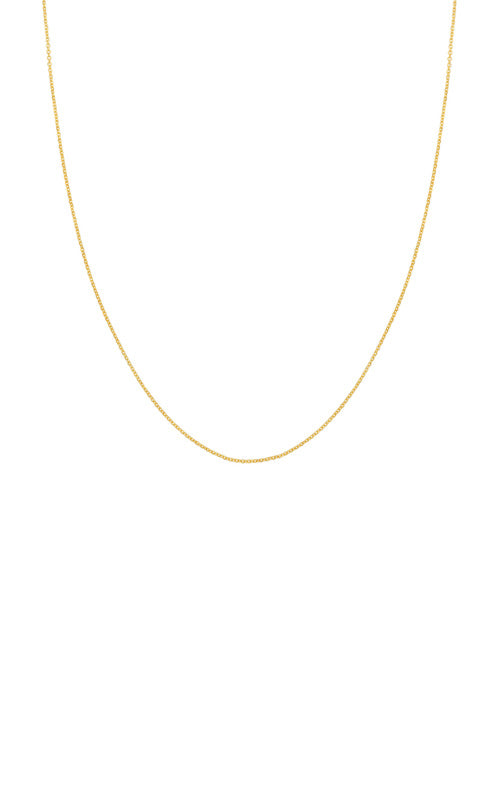 Albert's 14k Yellow Gold 16" 1.05MM Open Diamond Cut Chain MZ002328-14Y_16