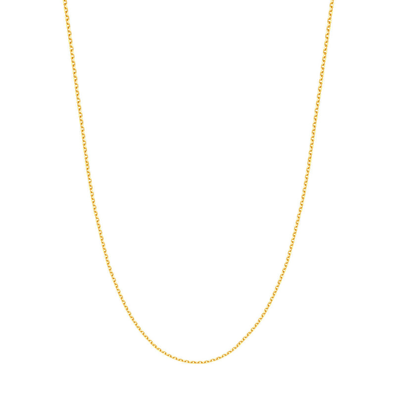 Albert's 14k Yellow Gold 16" 1.50MM Open Diamond Cut Cable Chain MZ002335-14Y_16