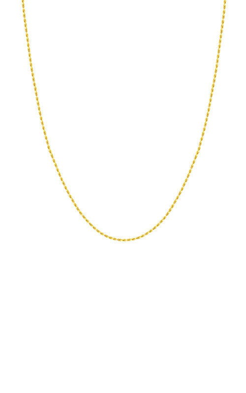 Albert's 14k Yellow Gold 16 Inch 1.5mm Diamond Cut Rope Chain TM001586-14Y_16