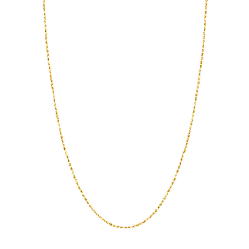 14k Yellow Gold 22" 1.80MM Diamond Cut Rope Chain TM001587-14Y_22