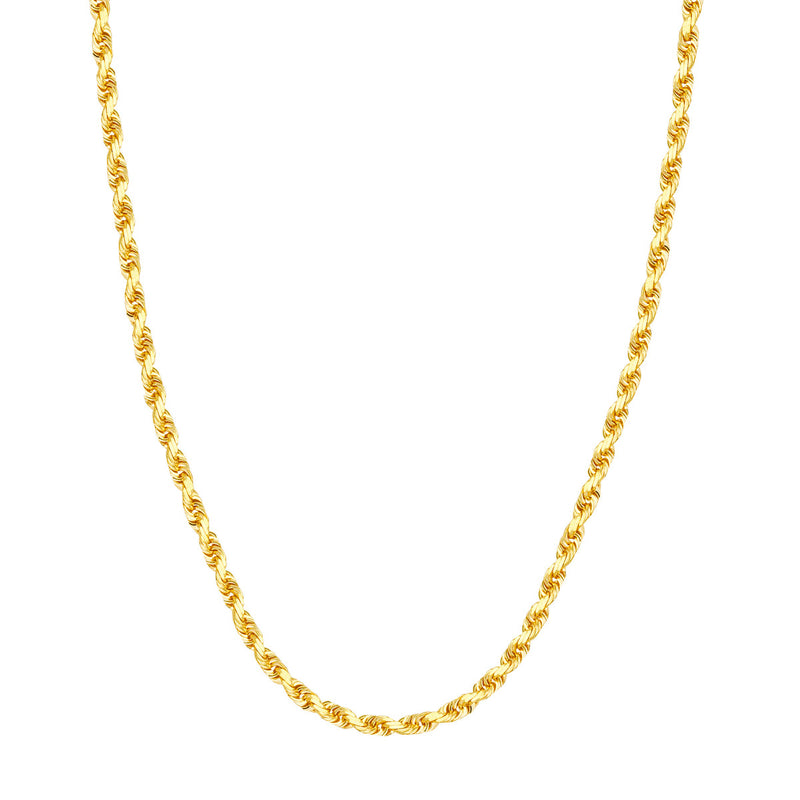 Albert's 14k Yellow Gold 24" 4.40MM Diamond Cut Rope Chain TM002514-14Y_24