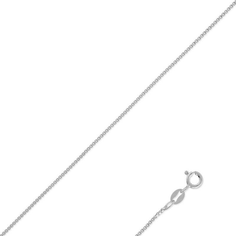 Albert's Sterling Silver 1.6MM 16" Box Chain BOX-28-16