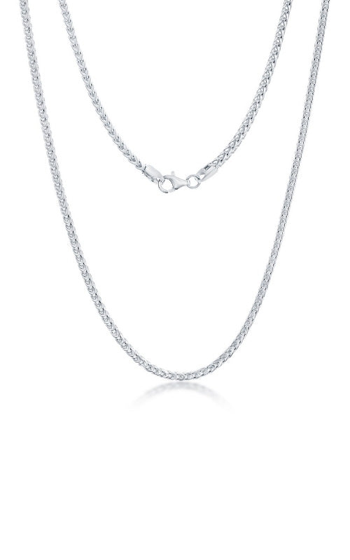Albert's Sterling Silver 22" 2.5mm Diamond-Cut Franco Chain Q-5159-22
