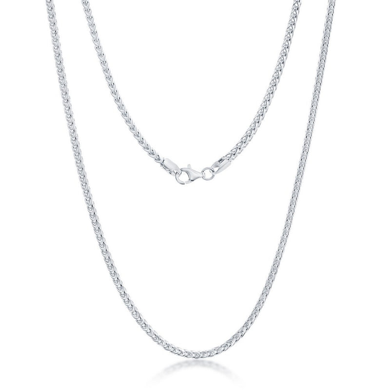 Sterling Silver 2.5MM Diamond Cut Franco Chain Q-5159-24