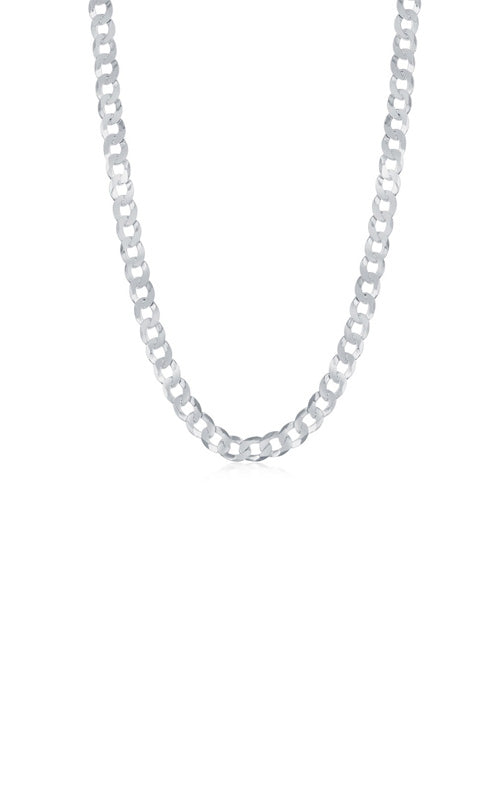 Albert's Sterling Silver 16 Inch 4.4mm Cuban Link Chain Q-5490-16