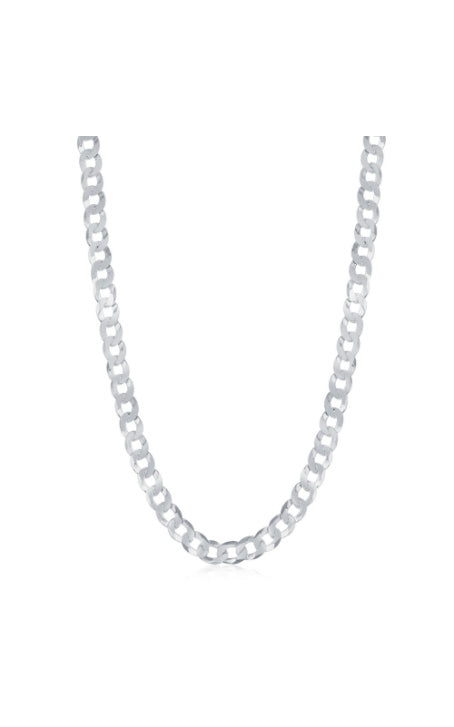 Albert's Sterling Silver 20 Inch 4.4mm Cuban Chain Q-5490-20