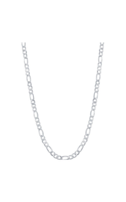 Albert`s Sterling Silver 24 In 3.3.mm Figaro Chain