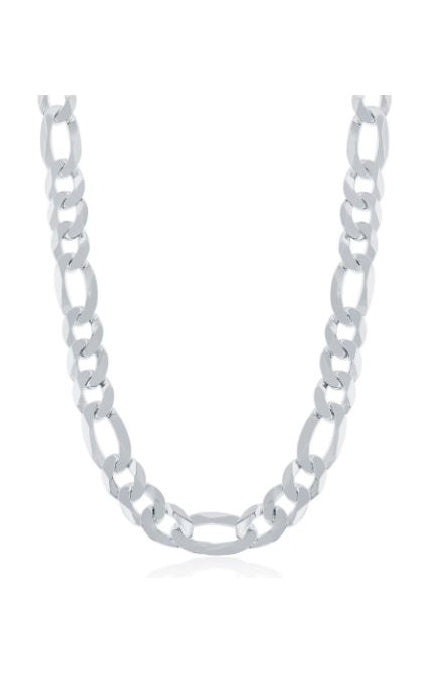 Albert`s Sterling Silver 18 Inch 8.6mm Figaro Chain Q-5499-18