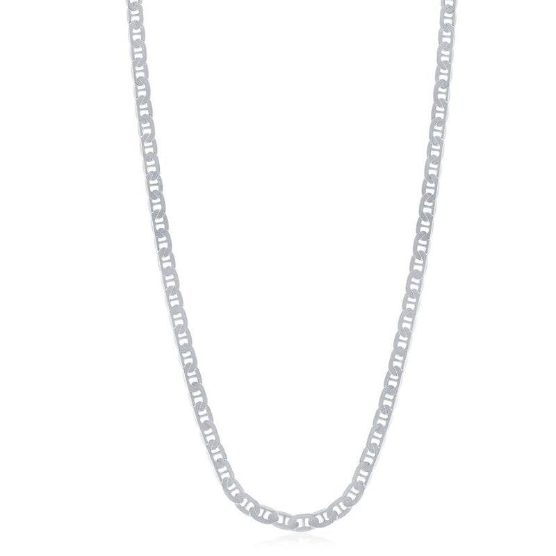Albert's Sterling Silver 18" 3.5MM Flat Mariner Q-5552-18