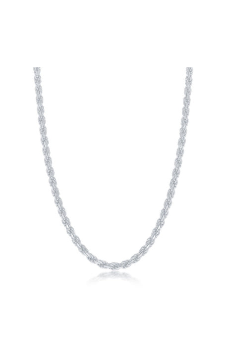 Albert`s Sterling Silver 18 In 2.3mm Rope Chain