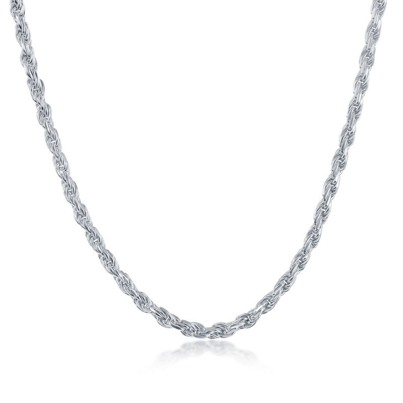 Albert's Sterling Silver 24" 3.3MM Rope Chain RPE-70-24