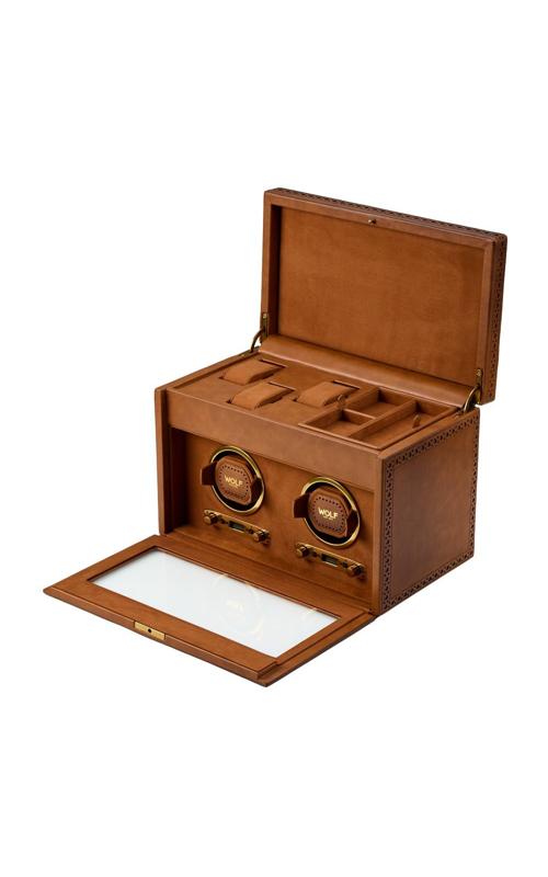 Wolf Brogue Double Winder With Storage in Burnished Brown
