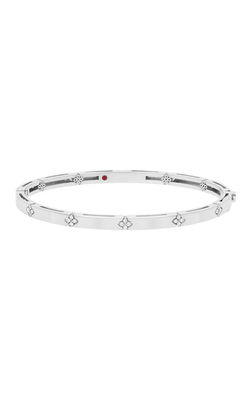 Roberto Coin Love in Verona 18k White Gold .10ctw Diamond Bracelet 7773860AWBAX