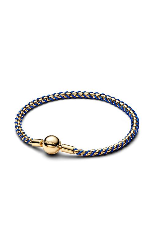Pandora Blue Cord Box Chain Bracelet 563816C02-17