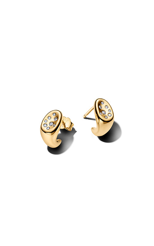 Pandora Organically Shaped Stone-Set Stud Earrings 264661C01