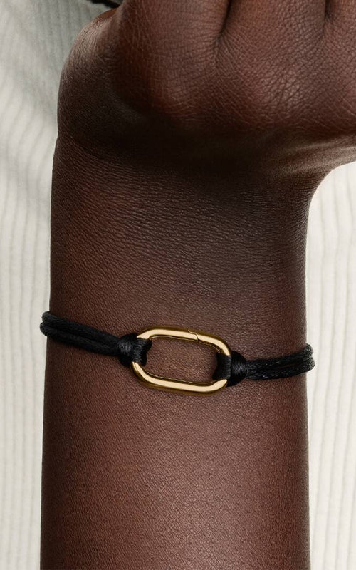 Pandora Cord Gold Plated Bracelet