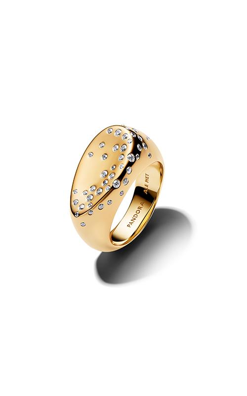 Pandora Stone-Set Oval Domed Signet Ring 164671C01-48