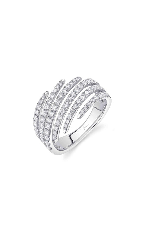 Shy Creation 14k White Gold .92ct Diamond Band SC55027073