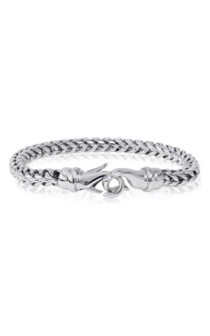 Italgem Stainless Steel 8.5 Inch 6mm Franco Chain Bracelet SMB149