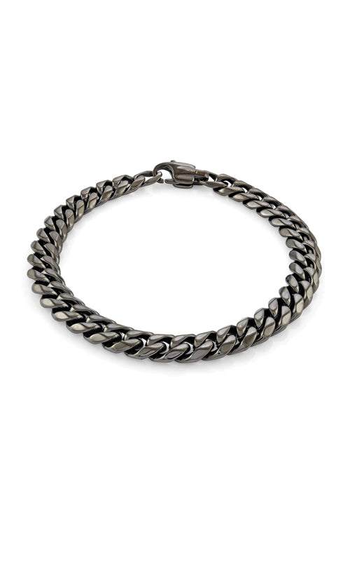 Italgem Stainless Steel 8 Inch 7.7mm Cuban Link Bracelet SMB613-8