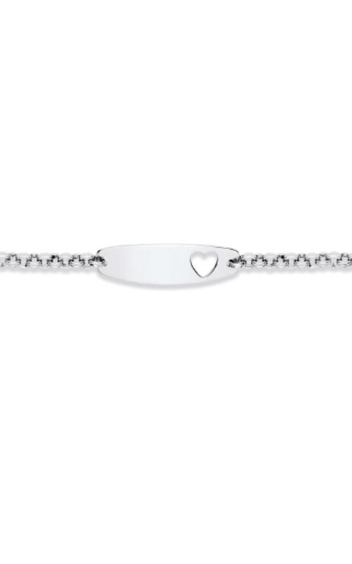 Albert's Kids Sterling Silver 6.25" Engravable ID Bracelet 3320