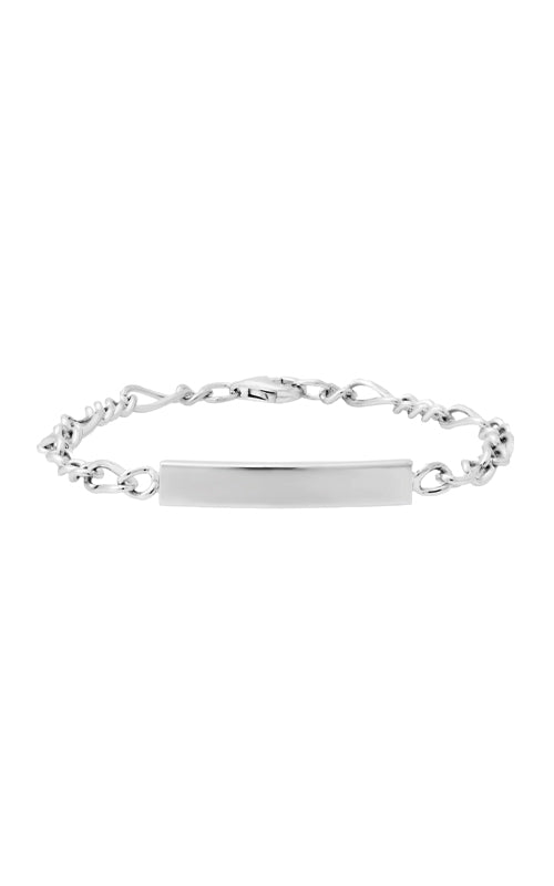 Albert's Kids Sterling Silver 6.25" Figaro ID Bracelet 3359