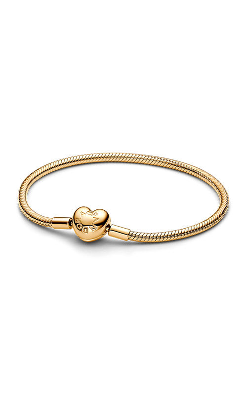 Pandora Moments Heart Clasp Snake Chain Bracelet 563050C00-16