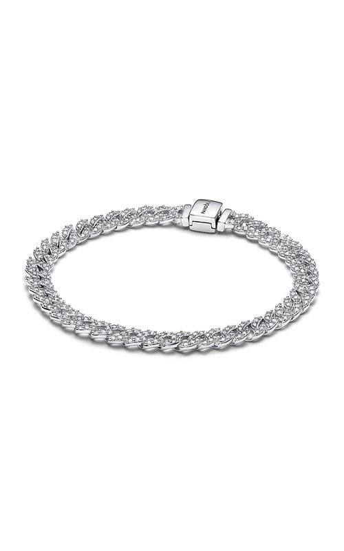Pandora Timeless Pavé Cuban Chain Bracelet 593008C01-16