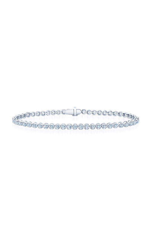 Albert's 14k White Gold 1ctw Diamond Tennis Bracelet AJ-B9503-1