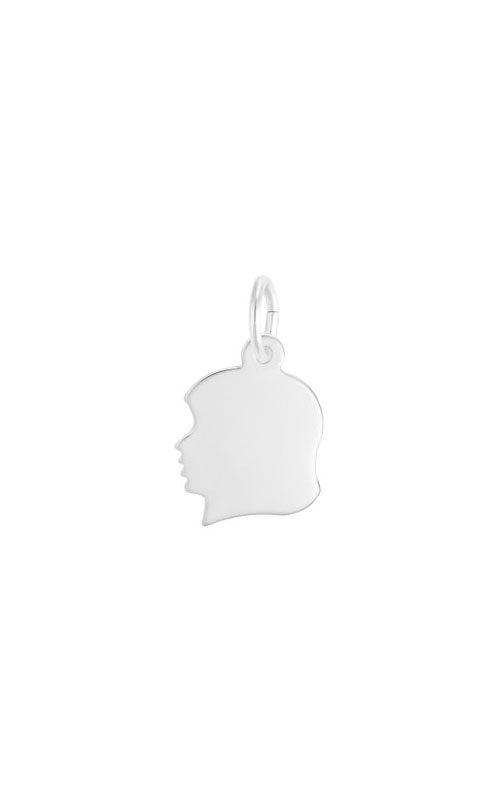 Rembrandt Sterling Silver Girl Head Charm