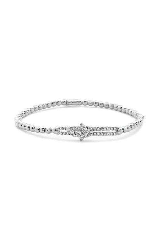 Hulchi 18K White Gold Diamond Bracelet