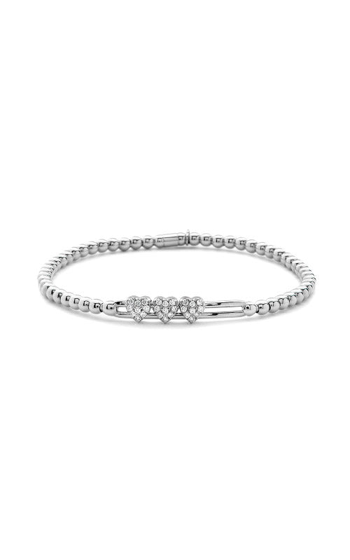Hulchi Bead 18K White Gold Diamond Bracelet