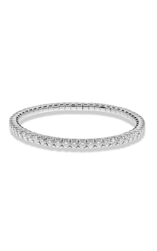 Hulchi Tennis 18K White Gold Diamond Bracelet