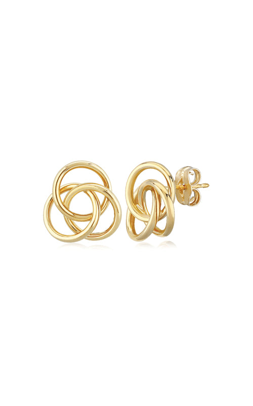 Albert's 14k Yellow Gold Knot Earrings 02/140