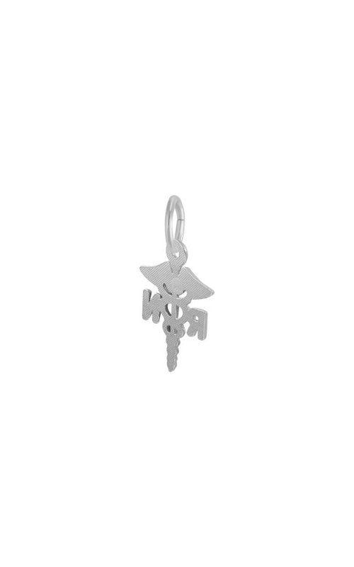 Rembrandt Sterling Silver RN Caduceus Charm