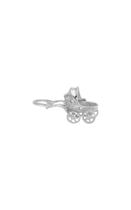 Rembrandt Sterling Silver Baby Carriage Charm