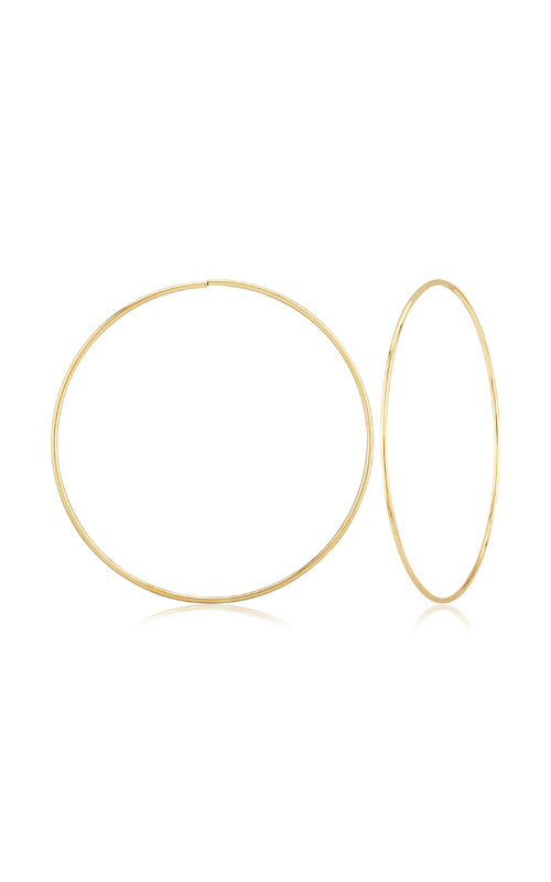 Albert's 14k Yellow Gold 1.5x80mm Endless Hoop Earrings 03/783-E